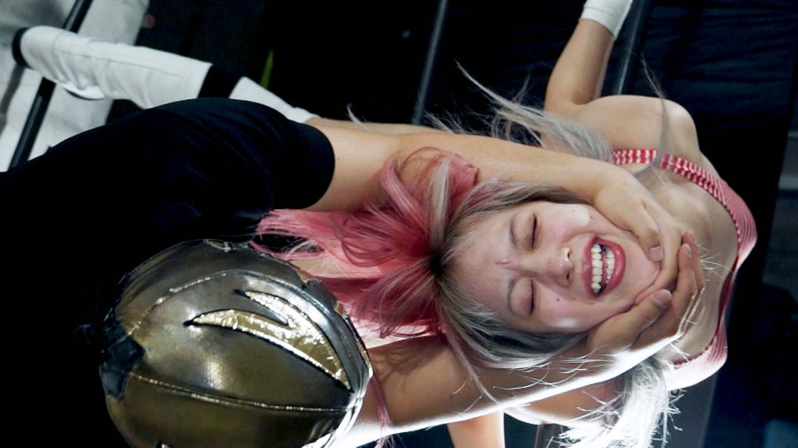 YUE＆夏目みらいMIXプロレスで屈強な男子レスラーに反り系の技を食らう【腰破壊SPECIAL 4】