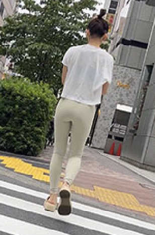 白レギンスお尻