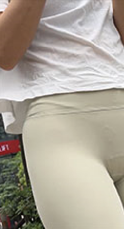 白レギンスお尻