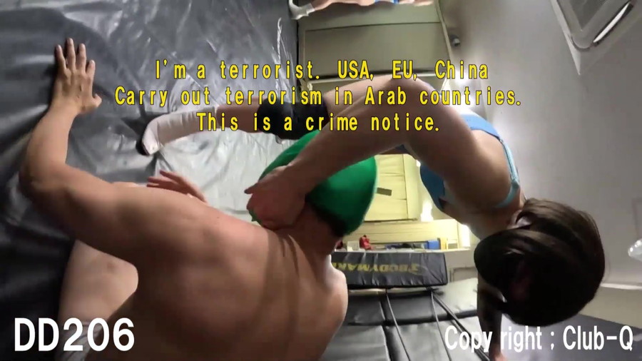 黒マスクショートカット女性がいつものM男を絞め落とす【世界最強の失神 ScissorGoddess 206】