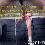 黒マスクショートカット女性が小太りの覆面M男を金蹴りしマットに沈める【本気で”男”ボコします441】