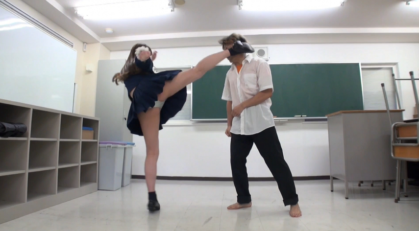 留年ヤンキー上級生から呼び出され…サンドバッグにされる【JK High Kick マジ 卍 HiGH KiCK SCHOOL】